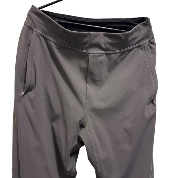 Lululemon gray and Black Zippered sport pants - Picture 2 of 13